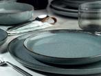 2dekans | Asir - Dinerset (18-delig) - Blauw - 27 x 27 x 2,5, Huis en Inrichting, Keuken | Servies, Ophalen of Verzenden, Zo goed als nieuw