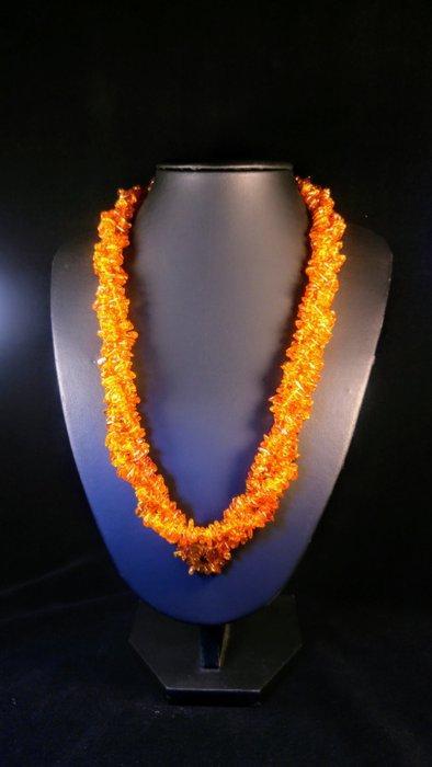 Gepolijst - Barnsteen - Long Baltic Amber necklace - clear, Antiek en Kunst, Curiosa en Brocante