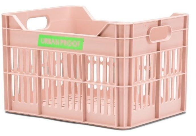 URBAN PROOF Kinderfiets Fietskrat 15L Junior Pastelroze, Fietsen en Brommers, Fietsaccessoires | Fietsmanden, Nieuw, Verzenden