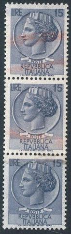 Italiaanse Republiek  - Siracusana 15 lire n. 769h, in, Postzegels en Munten, Postzegels | Europa | Italië, Gestempeld