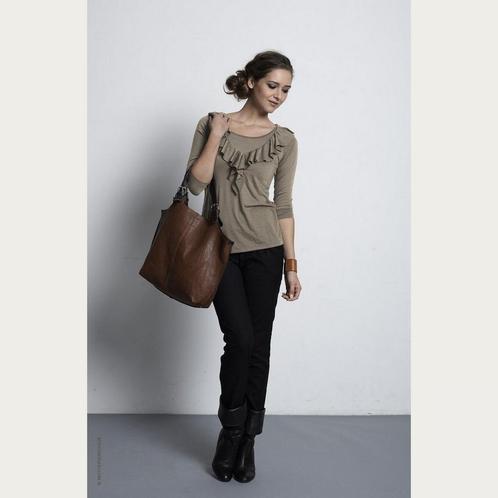 Mothers en Voque Zwangerschapsshirt Positieshirt Ribbled Ruf, Kleding | Dames, Positiekleding, Nieuw