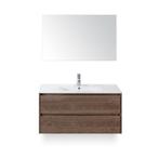 Dante Badmeubelset 100 cm - Tabacco - Keramische Wastafel, Huis en Inrichting, Ophalen of Verzenden, Nieuw