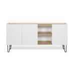 *WOONWINKEL* TemaHome Nina Dressoir Wit Met Eiken, Nieuw, Verzenden