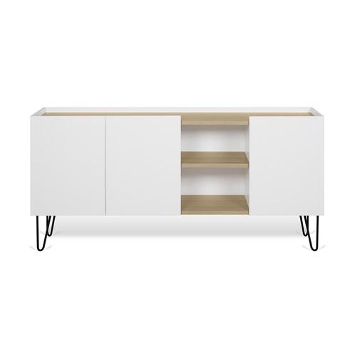 *WOONWINKEL* TemaHome Nina Dressoir Wit Met Eiken, Huis en Inrichting, Kasten | Dressoirs, Nieuw, Verzenden