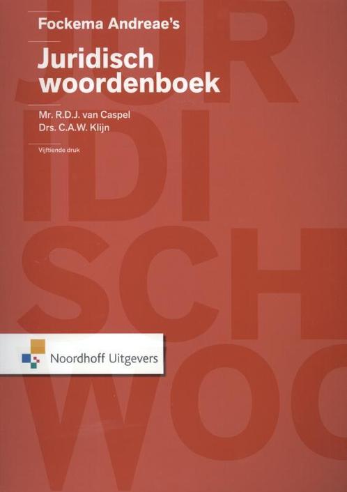 Fockema Andreaes Juridisch woordenboek 9789001809461, Boeken, Studieboeken en Cursussen, Zo goed als nieuw, Verzenden