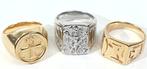 3 Religieuze ringen - Egyptische Kruis, Legioen Kruis en