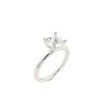 Witgouden Phlox ring gezet met Lemonquartz en diamant;..., Sieraden, Tassen en Uiterlijk, Gebruikt, Overige kleuren, 19 tot 20