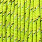 Rol 100 meter - Lime Green striped Paracord 550 - #31, Nieuw, Ophalen of Verzenden, Draad