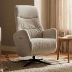 *WOONWINKEL* Elektrisch Verstelbare Stoel Lichtgrijze Stof, Huis en Inrichting, Fauteuils, Verzenden, Nieuw, Stof