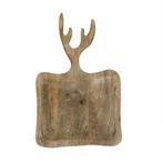 schaal/snijplank mango hout gewei 40cm, Huis en Inrichting, Woonaccessoires | Overige, Verzenden, Nieuw