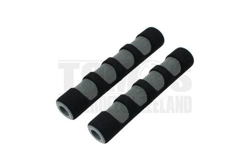 Remhendel greep foam rubber zwart / grijs Tuning, Fietsen en Brommers, Brommeronderdelen | Algemeen, Nieuw, Ophalen of Verzenden