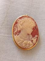 Cameo - 14 karaat Geel goud Carneool