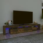 vidaXL Tv-meubel LED-verlichting 230x36,5x40 cm gerookt, Minder dan 50 cm, Verzenden, Nieuw, Minder dan 100 cm