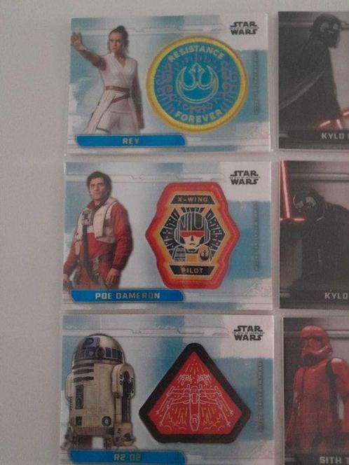 Topps - 6 Card - Star Wars - Rey, Poe Dameron, R2-D2, Kylo, Verzamelen, Overige Verzamelen