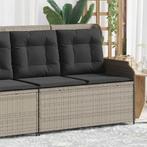 vidaXL Tuinbankje verstelbaar met kussens poly rattan, Verzenden, Nieuw, Rotan