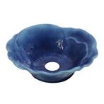 Waskom Best Design Flower 40 cm Keramiek Glanzend Blauw, Ophalen of Verzenden, Nieuw