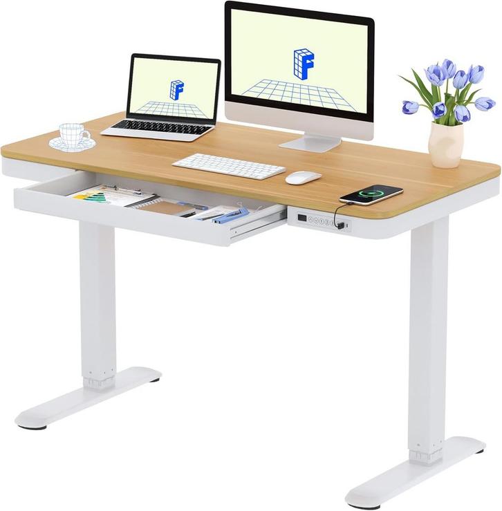 Zit sta bureau - Elektrisch - Verstelbaar - 120 x 60 cm - EW, Huis en Inrichting, Bureaus, Zo goed als nieuw, Verzenden