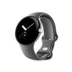 Google Pixel Watch 41 mm zilver op steenkool sportbandje, Verzenden, Gebruikt