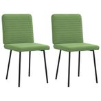 vidaXL Eetkamerstoelen 2 st fluweel lichtgroen, Verzenden, Nieuw