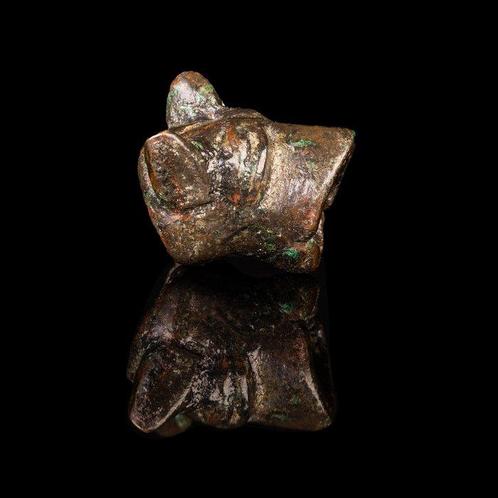 Viking Zeldzame bronzen wolfskophanger - Fenrir (Zonder, Antiek en Kunst, Antiek | Overige Antiek