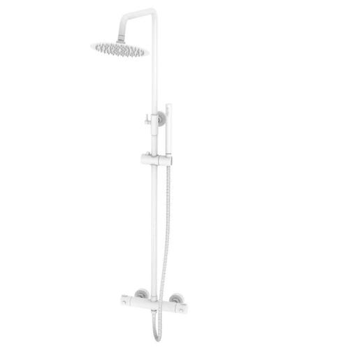 Best-Design White Thermostatische Regendouche-Opbouwset, Doe-het-zelf en Verbouw, Sanitair, Kraan, Nieuw, Ophalen of Verzenden