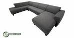 Montèl U-bank 6-zits donkergrijs – topconditie €399, Gebruikt, Hoekbank, 300 cm of meer, Vierpersoons of meer