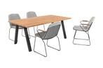 4 Seasons Veneto/Ambassador tuinset - 180x100 cm. -, Tuin en Terras, Tuinsets en Loungesets, Verzenden, Nieuw, Hout, Tuinset