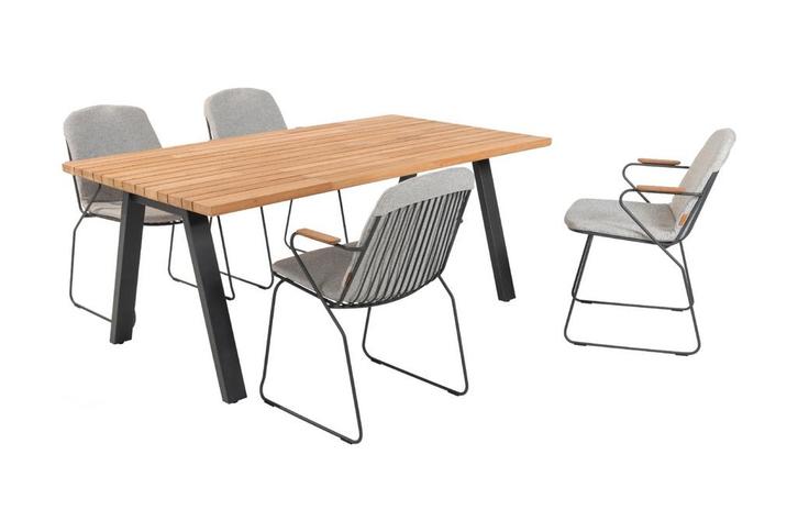 4 Seasons Veneto/Ambassador tuinset - 180x100 cm. -, Tuin en Terras, Tuinsets en Loungesets, Tuinset, Nieuw, Hout, Verzenden