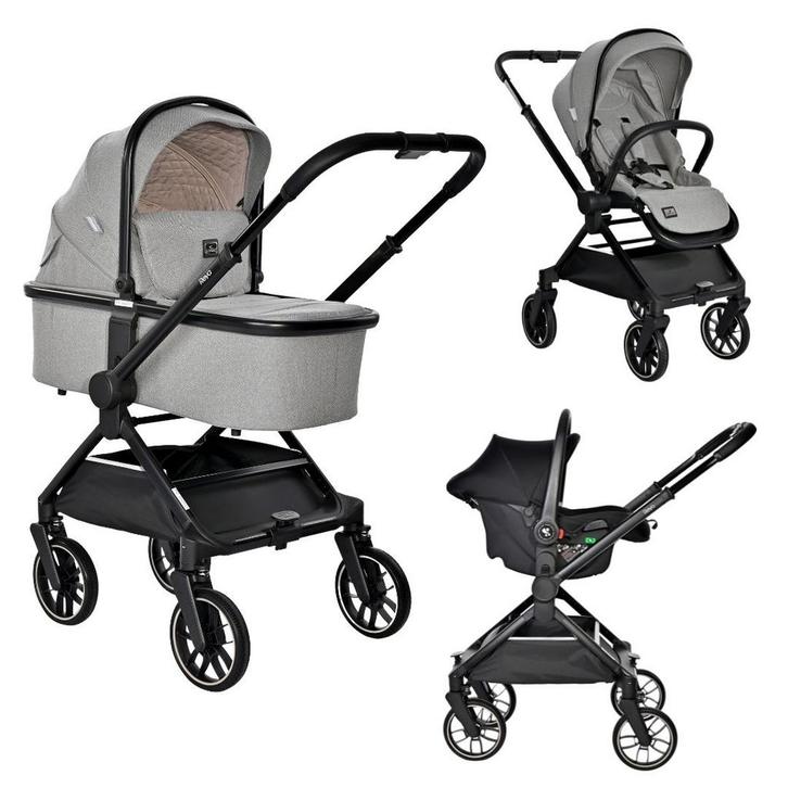 Lorelli Reya Grey 3-in-1 Kinderwagen incl. Autostoel, Kinderen en Baby's, Kinderwagens en Combinaties, Nieuw, Verzenden