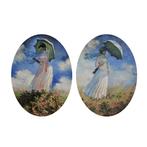 Scuola europea (XX), da Monet - Donne con lombrello, Antiek en Kunst