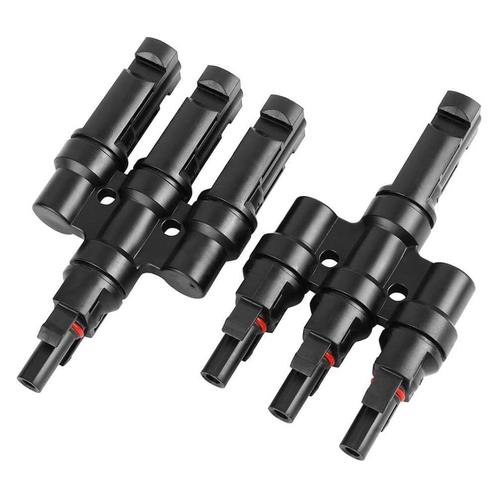 MC4 Solar Connector - T-Splitter - Solar MC4 Connector -, Doe-het-zelf en Verbouw, Elektra en Kabels, Nieuw, Verzenden