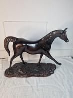 Beeld, Groot Bronzen paard - 27 cm - Brons - 1980