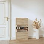 vidaXL Schoenenkast 59x17x108 cm bewerkt hout eikenkleurig, Huis en Inrichting, Verzenden, Nieuw