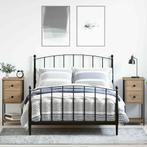 vidaXL Nachtkastje 2 pcs artisanaal eikenkleurig 32 x 42 x, Minder dan 45 cm, Verzenden, Nieuw, 70 cm of meer