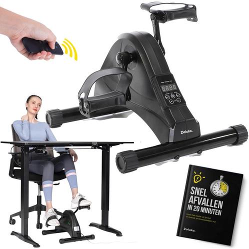 Zoluko Stoelfiets - Met Afstandsbediening en E-book - Zwart, Sport en Fitness, Fitnessapparatuur, Stoelfiets, Nieuw, Kunststof