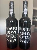 1997 Kopke - Douro Vintage Port - 2 Fles (0,75 liter), Verzamelen, Wijnen, Nieuw