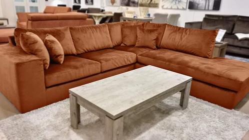 Hoekbank Loenen - hoekbanken - Cognac, Huis en Inrichting, Banken | Sofa's en Chaises Longues, Nieuw, Stof