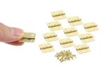 Set van 30 kleine messing scharniertjes, 18x16 mm, Ophalen of Verzenden, Nieuw