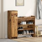 vidaXL Schoenenkast Oud Hout 100.5x28x100 cm Houtbewerkt, Verzenden, Nieuw