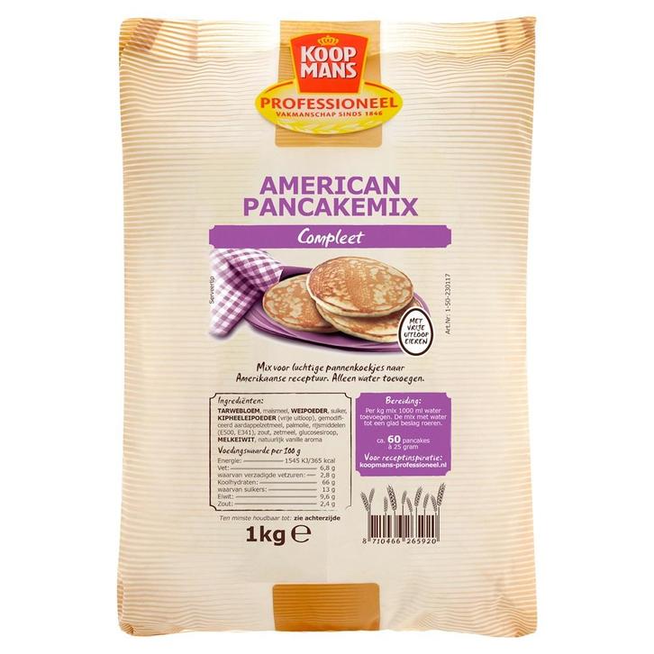 Koopmans Prof. American Pancakes 1kg, Hobby en Vrije tijd, Taarten en Cupcakes maken, Nieuw, Verzenden