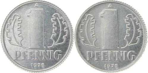 Duitsland Probe 1 Pfennig Ddr 1975 A Wertseite x 2 geprae..., Postzegels en Munten, Munten | Europa | Niet-Euromunten, Verzenden