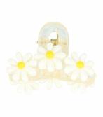 Haarspeld Klem Klein Margriet Bloemen 4,5cm Wit, Verzenden, Nieuw