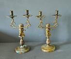 Decoratief ornament - Nederland - Paar messing leeuwenkande
