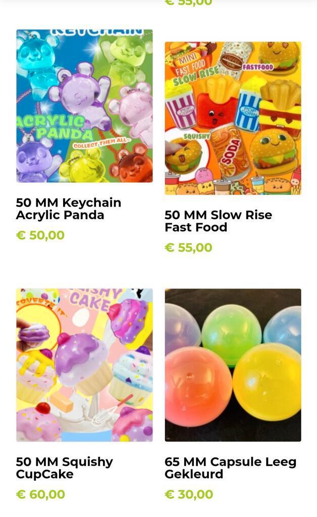 Kauwgomballen stuiterballen capsules automaat vullingen, Verzamelen, Automaten | Overige, Nieuw