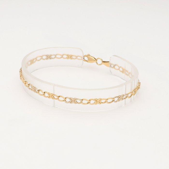 Armband - 18 karaat Geel goud, Witgoud, Sieraden, Tassen en Uiterlijk, Armbanden