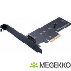 Akasa M.2 SSD to PCIe 3.0 x4 NVME adapter card AK-PCCM2P-01, Nieuw, Akasa, Verzenden