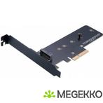Akasa M.2 SSD to PCIe 3.0 x4 NVME adapter card AK-PCCM2P-01, Verzenden, Nieuw, Akasa