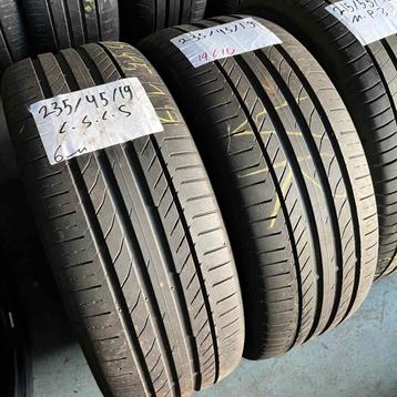 2 x Continental SportContact 5 235-45-19 Zomerbanden 6mm beschikbaar voor biedingen