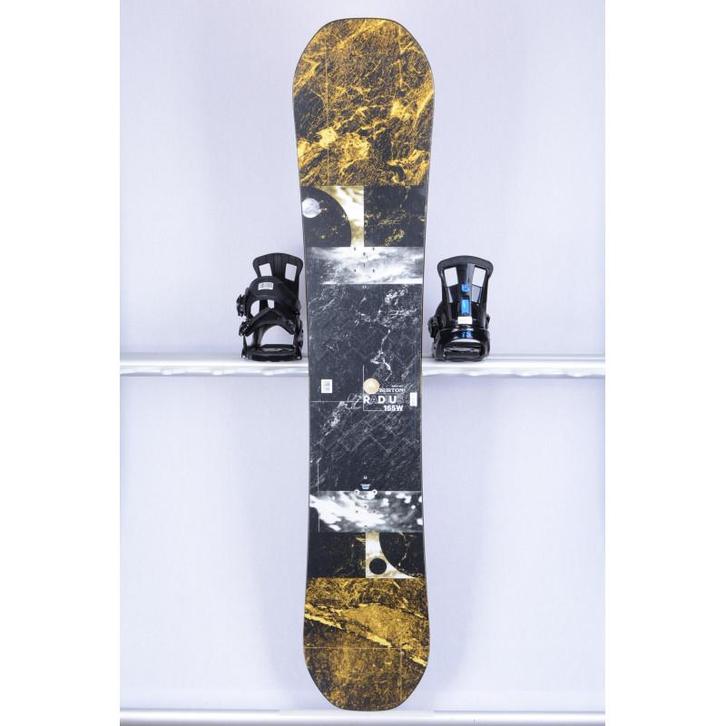 165 snowboard BURTON RADIUS WIDE, black/yellow, woodcore, FL, Sport en Fitness, Snowboarden, Board, Gebruikt, Verzenden