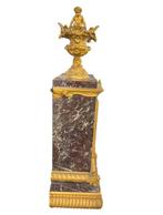 Klok - Brons, Marmer - 1800-1850, Antiek en Kunst, Antiek | Klokken